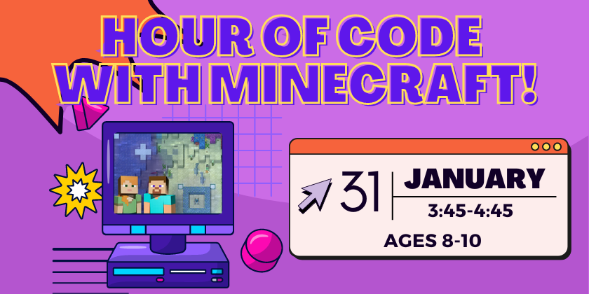 Hour Of Code With Minecraft Stoughton Public Library 